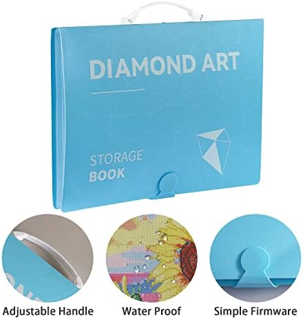 Книга за складирање на сликање со дијаманти за дијаманти за дијаманти, Книти за портфолио со дијаманти за дијаманти за додатоци за сликање со дијаманти со 30 патеки