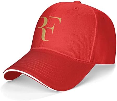 Роџер Федерер капа за возрасни унисекс класичен прилагодлив сендвич бејзбол капи капи за мажи и жени