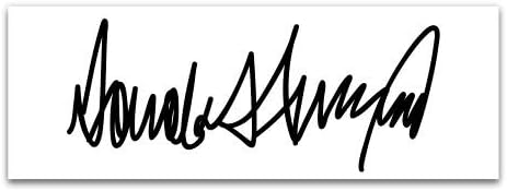 GT Graphics Donald Trump Signature - Винил налепница водоотпорна декларација
