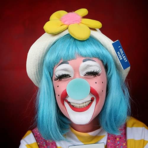 Toyvian Esponjas para maquillaje 20 парчиња сина пена циркус кловн нос карневал сунѓер носеви додатоци за костуми за карневалска роденденска