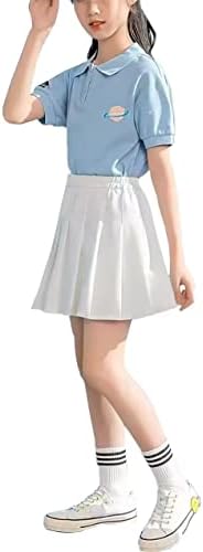 Плетиран мини здолниште со високи половини со половини здолништа Skorts for Women Gurchs Uniform фустан навивачки здолниште со шорцеви,