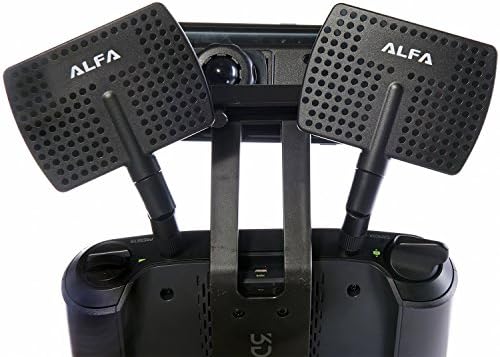 Alfa 2.4Hgz WiFi антена - 7DBI RP -SMA панел за завртки за вртење за адаптери за нето -Wrok - исто така работи за 3DR соло дрон,
