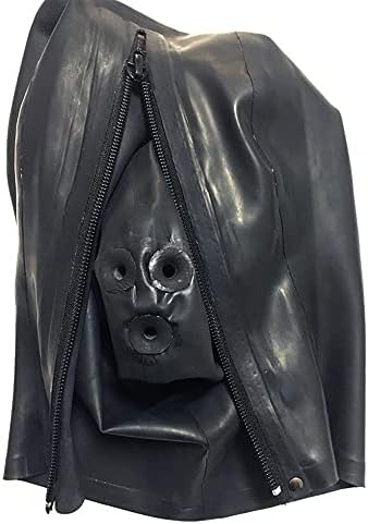 Хазипан унисекс црна маска латекс -аспиратори Персонализирана маска за гас приклучок, космеј маскирана забава гума мачки за мачки маски