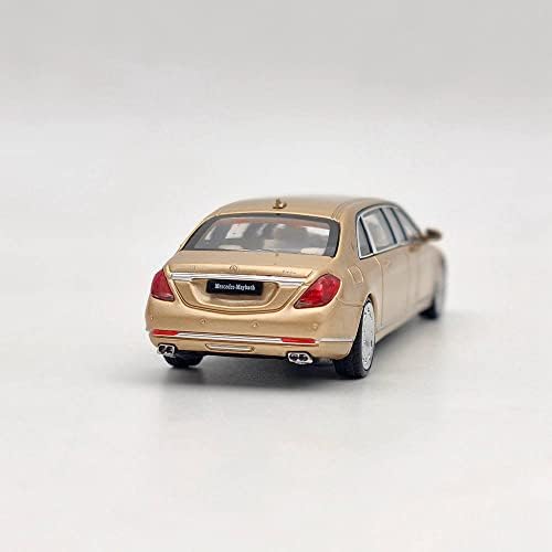 Ловци на ставот 1:64 S600 Pullman Gold Diecast Model Toys Car Limited Collection Auto подарок