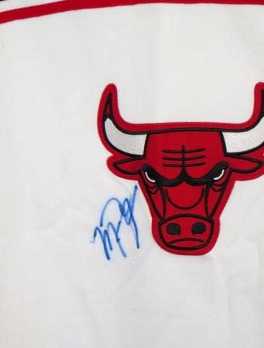 Мајкл Џордан потпиша автограм Булс 1998 најк загревање дрес снимање кошула ЏСА-Автограм Нба Дресови