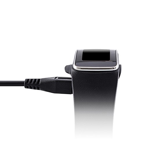 Kwmobile Полнач Кабел Компатибилен Со Samsung опрема одговара R350-Полнач За ПАМЕТЕН Часовник USB Кабел-Црна