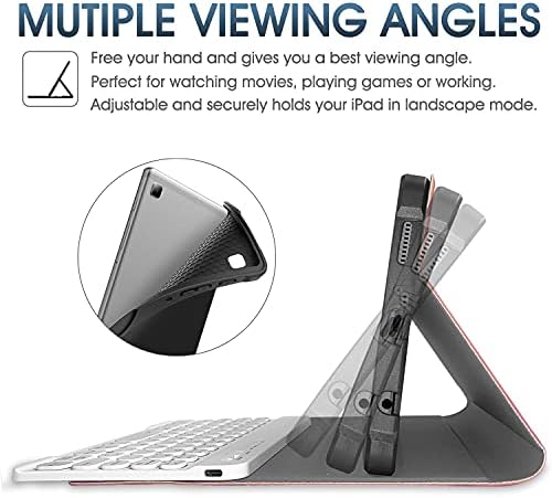 Тастатура Со Позадинско Осветлување За Samsung Galaxy Tab A7 Lite 8.7 2021 , Заштитно Куќиште За Покривање Со Отстранлива Безжична Тастатура