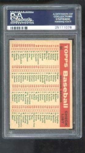 1959 Топс 94 Чикаго Вајт Сокс Тим Фото пса 6 Оценето Бејзбол Картичка МЛБ-Плоча Бејзбол Картички