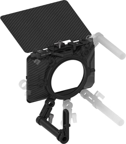 FOTGA Компактен 15мм Раил следете го фокусот + мини мат кутија за DSLR огледало кино -камера со видео филмови правејќи видео филмови