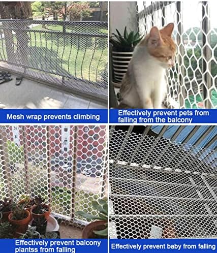 Нето за безбедност на мачки, миленичиња анти-пад заштитна мрежа за заштита од балкони за заштита на прозорецот за мрежни мрежи за чување на
