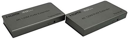 XOLORspace HT006 4k HDMI KVM Продолжувач до 393ft ОД CAT6 Кабел Со Јамка Надвор И IR Повратен Сигнал