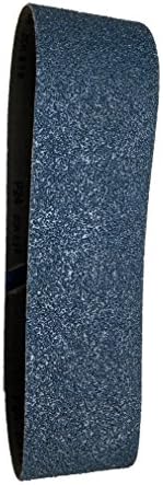 Sungold Abrasives 67935 Blue Circonia крпа 100 ремени за пескарење, 2 пакувања, 6 x 80