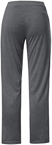 Дасајо женски лабава вклопена права џемпери панталони слаби чиста памучна џемпери за пешачење за пешачење, кои трчаат со мешунки со хулахопки