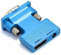 HDMI Женски НА VGA Машки И 3.5 mm Аудио Надвор Адаптер ЗА КОМПЈУТЕР LCD, сина