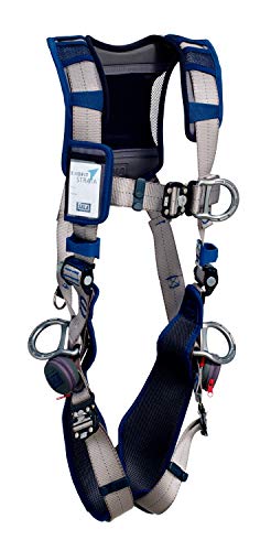 3M DBI-Sala Exofit Strata Strata-Style Positions/Climbing Harness 1112512, сива, сина, голема, 1 еа