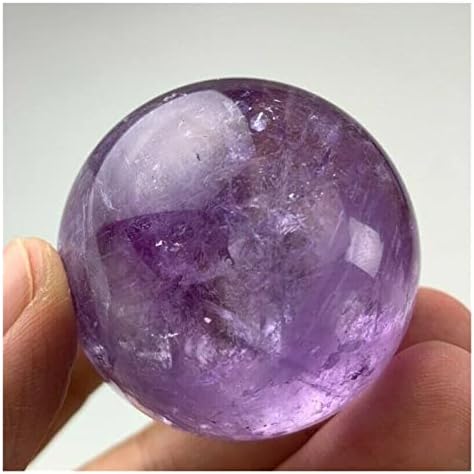 Нина Нугрохо природен старател аметист топка сурова скапоцен камен полиран занаетчиски подароци виолетова кварц кристална камена сфера заздравување