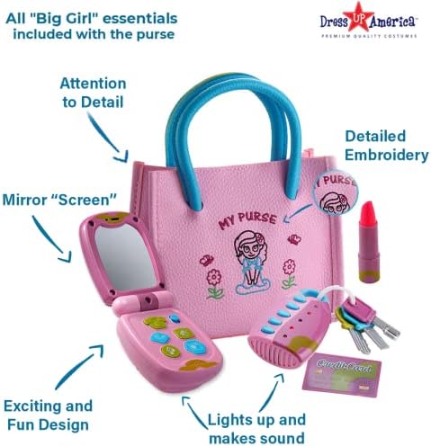 Облечи Америка Дете Чанта За Преправам Игра - Мојот Прв Чанта-Се Облекуваат Чанта Играчка Со Додатоци