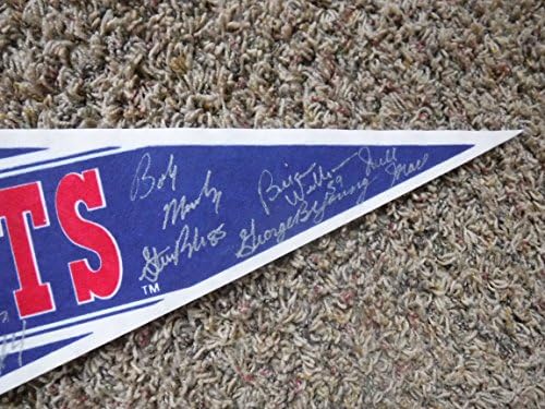 1991 Њујоршките Гиганти Потпишаа Знаменце Со Целосна Големина Потпишано од над 25 Тејлор, Симс итн. - Не лоа