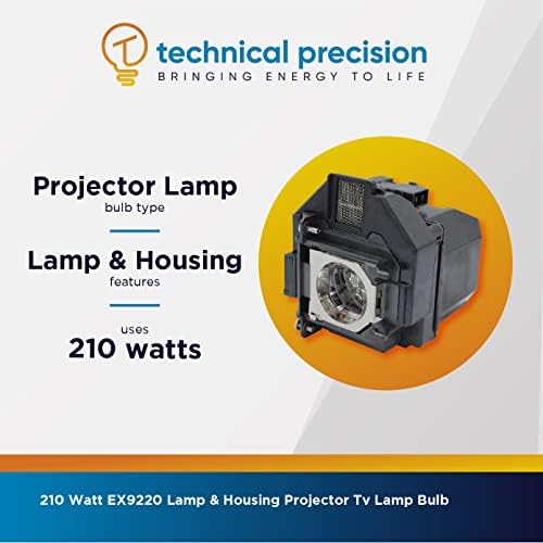 Техничка прецизна замена за Epson Pro EX9220 LAMP & HOUSING Projector TV LAMB BULB 210W UHE Замена на проекторот Сијалица - 3.600