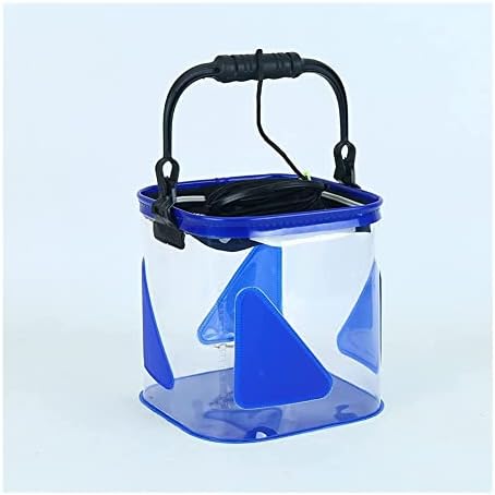 Надворешна телескопска корпа водоотпорна вода торба за риболов, преклопена про transparentирна корпа, преносна торба за складирање