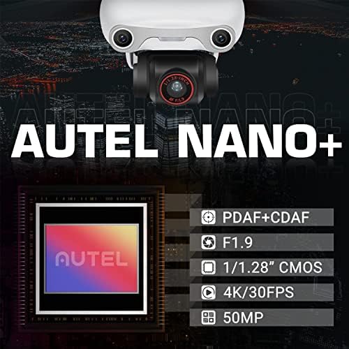 Autel Robotics EVO Nano+ Премиум Пакет, 249g Мини Беспилотно Летало СО 4k Ryyb Камера, Без Гео-Мечување, Pdaf + Cdaf Фокус, 3-Оска