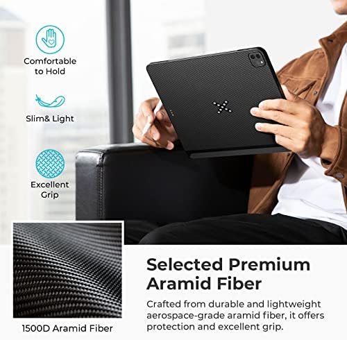 Магнетна кутија и фолио за iPad Pro 12.9 6-ти/5-ти генерал 2022/2021 лесен, безжично полнење iPad Pro Case и повеќекратно фолио со скриен магнетски