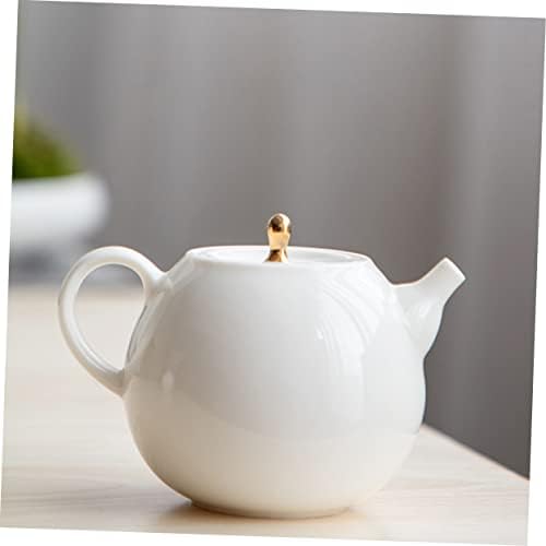 Јардве јапонски стил бел порцелан чајник преносен готвач еспресо шпорет канцеларија чај котел вода бокал изолиран топлински