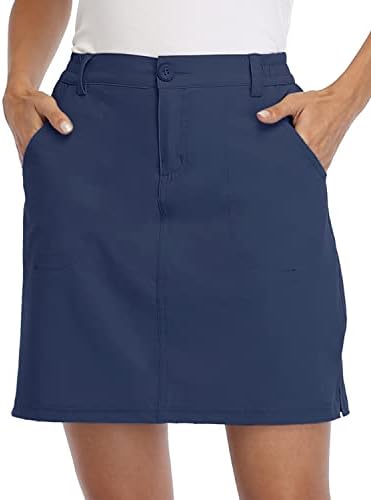 Вилит женски SKORTS Golf Sciar Skort Skirts UPF 50+ Брзи суви поштенски џебови на отворено пешачење