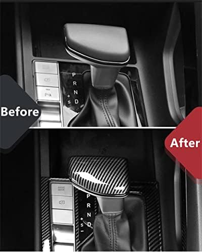 Сок јаглеродни влакна ABS ABS опрема за менување на копчето за промена на копчето Trim Trim Shifter рачка заштитна налепница компатибилен