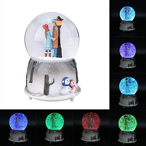 Музички снежен глобус, Нова боја Промена на боја LED ноќно светло музички кутија Десктоп украс за 5-12 годишни девојки, роденденски Божиќен