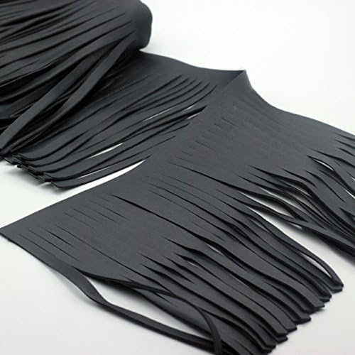 Brazil Faux кожа раб на раб 6 Широка црна боја за облека и торби за шиење занаетчиски снабдување