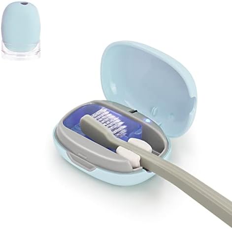 УВ санитатор за четкичка за заби, преносен држач за четки за заби, забивање на четка за заби за полнење, стерилизирајќи се за дома