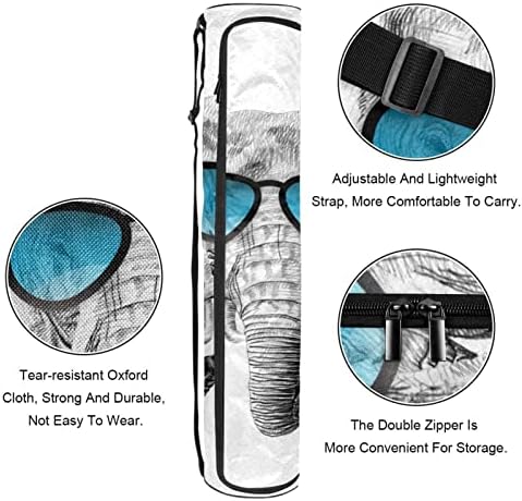 Јога Мат Торба, Море Желка Уметничко Сликарство Вежба Јога Мат Превозникот Целосна Поштенски Јога Мат Носење Торба Со Прилагодлив Ремен За