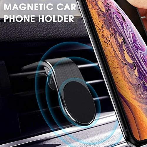 Монтажа за автомобили за Samsung Galaxy F62 - Clip MagnetOmount, метален автомобил за воздух Силен магнет за монтирање на Samsung Galaxy F62 - Jet Black