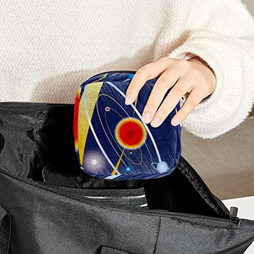 Оријукан санитарна торба за складирање на салфетка, торба за преносни периоди за жени девојки менструална чаша торбичка, цртана