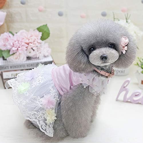 Cultboom Dog Flower Contur со симпатична Tutu Pet Meet лето здолниште миленичиња принцези фустани за мали кучиња мачка