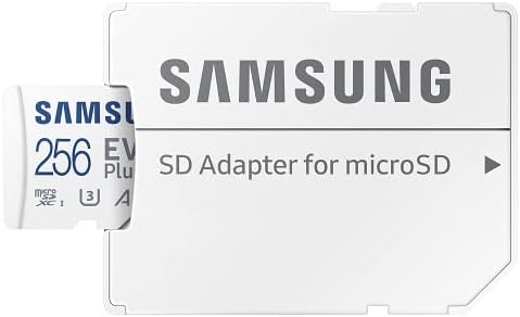 Samsung Evo Плус 256gb MicroSD Мемориска Картичка Работи Со GoPro Херој 9 Црна 4K UHD, UHS-I, U1, Класа 10, SDXC Пакет Со Сѐ, Но Stromboli