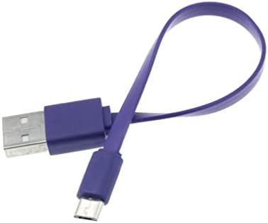 Краток USB Кабел MicroUSB Виолетова Полнач Кабел За Напојување Жица Рамен Компатибилен Со Htc Желба 512-Желба 530-Желба 555-Желба 626-Желба 626s