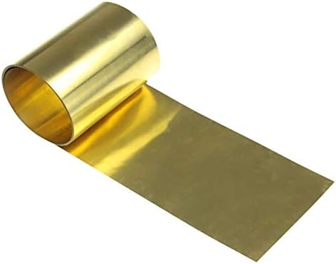 Lucknight Brass Sheet Gold Film Foil Plate H62 Дебелина 0,8 mm, долга 1000мм/39,3inch месинг плоча