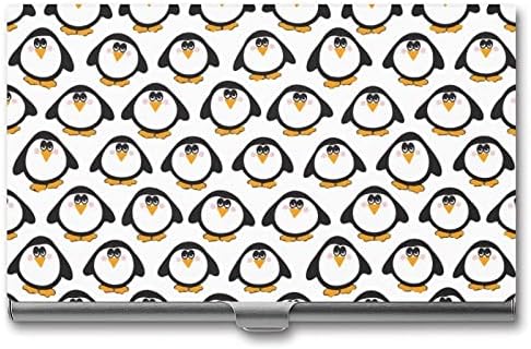 Смешни Пингвини Држачи За Деловни Card Карти Заштитна Кутија Организатор Школка За Мажи Жени