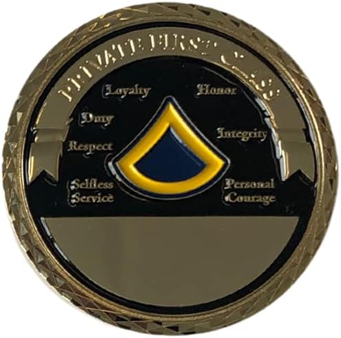 Армијата на Соединетите држави Приватен од прва класа Ранг војник за животна монета за предизвик