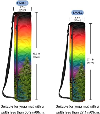 Обоена елка за елки со јога, носач со носач со рамо од рамо, торба за торба со торба со торба за салата за сад