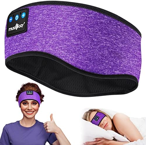 Слушалки за спиење MusicOzy Wireless Bluetooth headbard, музички спортови за спиење слушалки за тренингот, џогирање, јога