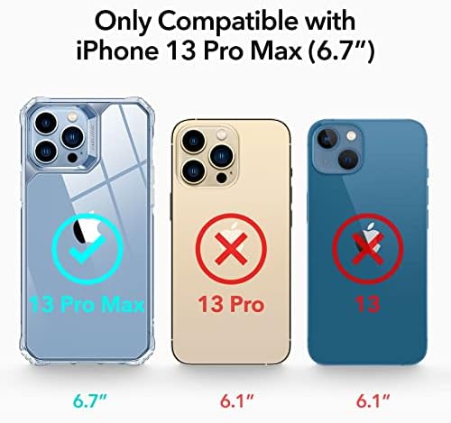 ESR за Iphone 13 Pro Max Случај, Заштита Од Воено Одделение, Агли За Заштита Од Удари, Акрилен Грб Отпорен На Пожолтување, Телефонска Кутија за iPhone 13 Pro Max, Куќиште За Воздушен ?