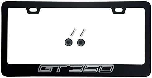 1 x 3D GT 350 амблем со амблем од не'рѓосувачки челик рамка 'рѓа црна црна боја