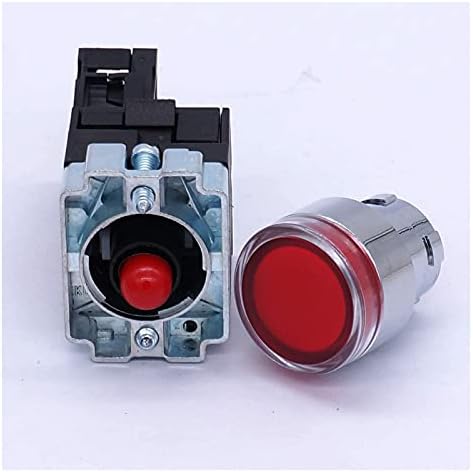 HKTS 22mm 1 NC Red LED Push Switch Switch 440V 10A Pushbutton прекинувачи со LED светлосен напон 110V