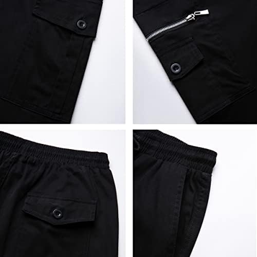 Взикаи машки карго панталони опуштени вклопни џокери џокери за џемпери за мажи кои тренираат обични долги панталони