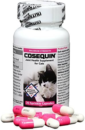 Нутрамакс Козекин Заеднички Здравствен Додаток За Мачки - Со Глукозамин И Хондроитин, 30 Капсули
