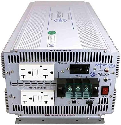 Цели напојување 5000 вати 48V DC до 120V AC индустриска чиста синусна моќност инвертер