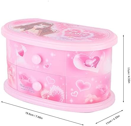 Нова ротирачка музичка кутија за балерина за да испратите девојка за роденденски подароци музички кутии пластична кутија за складирање